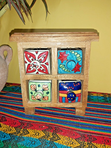 Handmade indian ceramic four - handmade,