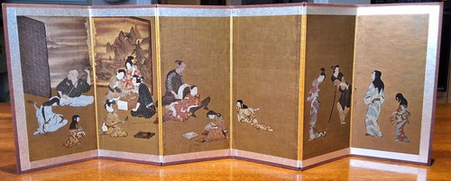 Small japanese vintage byobu - small,