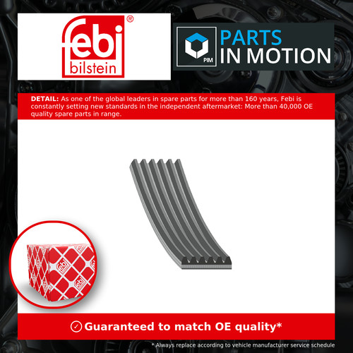 Rib multi drive belt fits - 6,