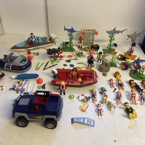 Playmobil shark cage - cage, divers