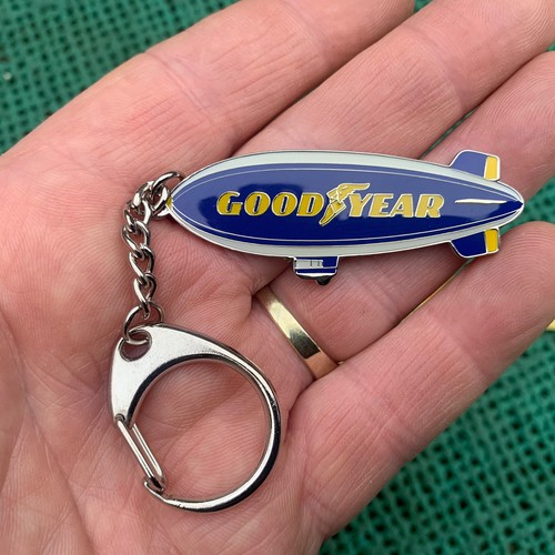 Vintage goodyear metal keyring - vintage,