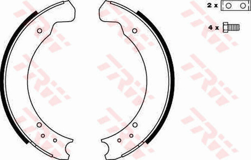 Brake shoe set for land - for, rover