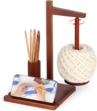 Wooden yarn holder handmade - wooden,