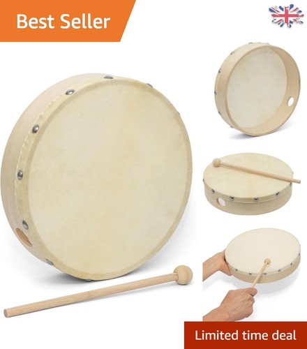 Natural inch hand drum - natural, 10-inch