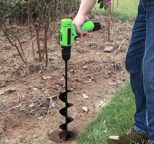 Auger spiral drill - bit, post