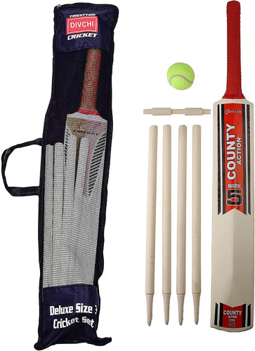 Kids cricket set - rubber, grip
