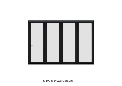 Aluminum folding panel - bi-folding, 4-panel