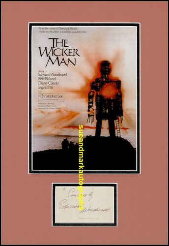 Edward woodward autograph - edward,