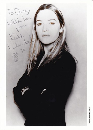 Kate winslet signed photograph - winslet,