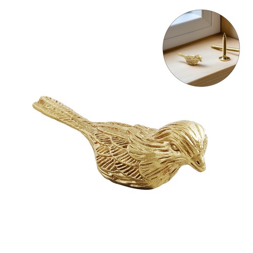 Golden brass bird shaped - bird,