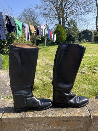 Men black polo boots - black,