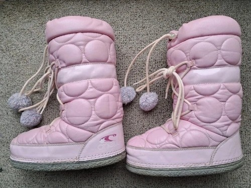 Neill pink snow boots - pink, size