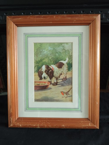Vintage spaniel puppy saw - vintage,