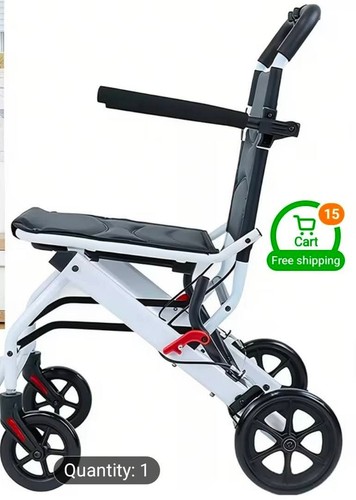 Manual folding wheelchair - manual,