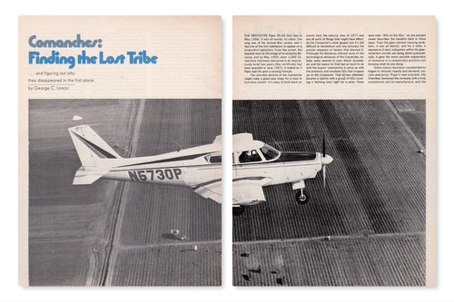 Piper comanche aircraft report - piper,