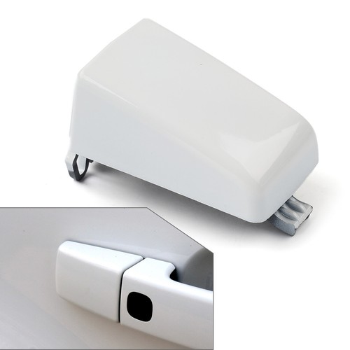 White exterior door handle - white,