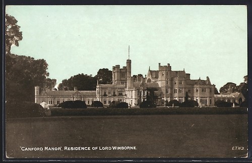 Postcard wimborne canford - postcard, wimborne,
