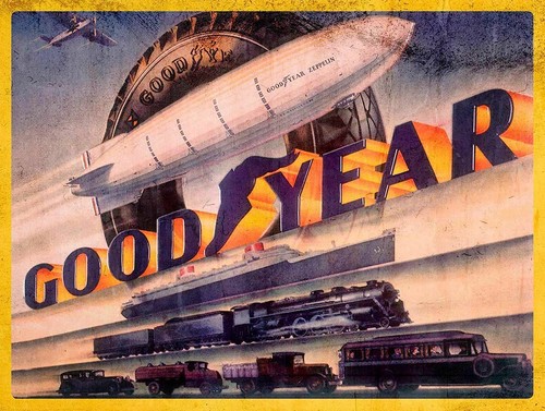 Goodyear blimp zeppelin boat - goodyear,
