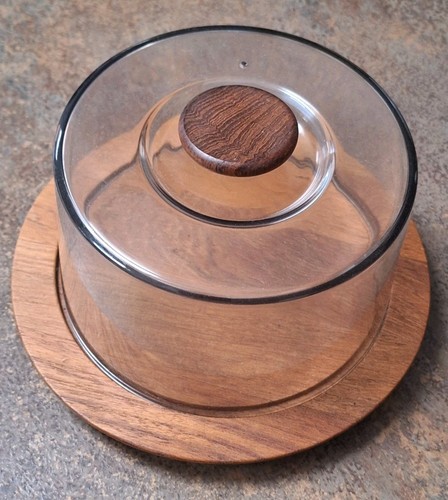 Vintage mcm teak cheese - teak,