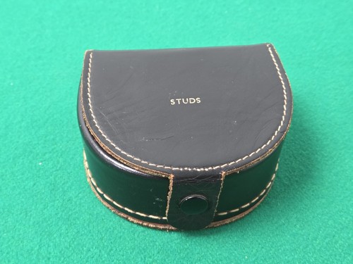 Vintage leather studs - vintage, (3
