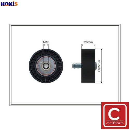 Deflectionguide pulley vribbed - pulley,