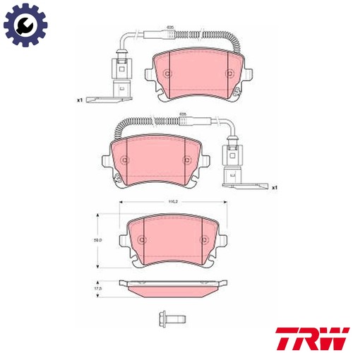 Brake pad set disc - brake,
