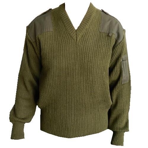 Olive green jumper italian - green,