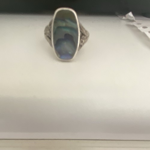 800 silver bezel set oval - 800,