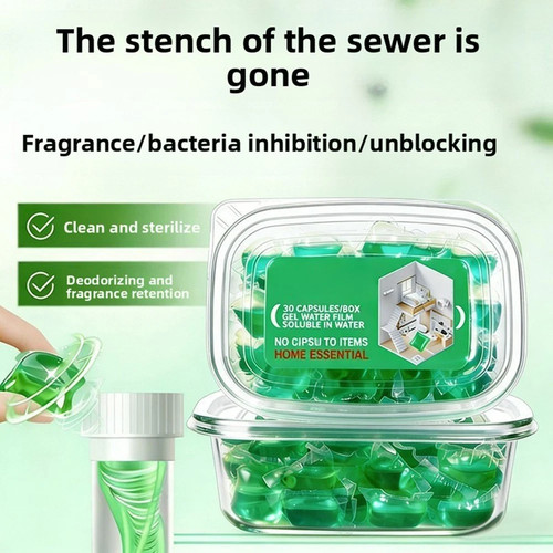 Drain odor remover capsules - drain,