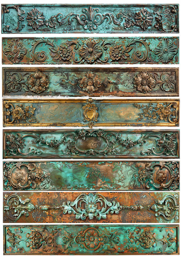 Verdigris edging borders 2 - edging,