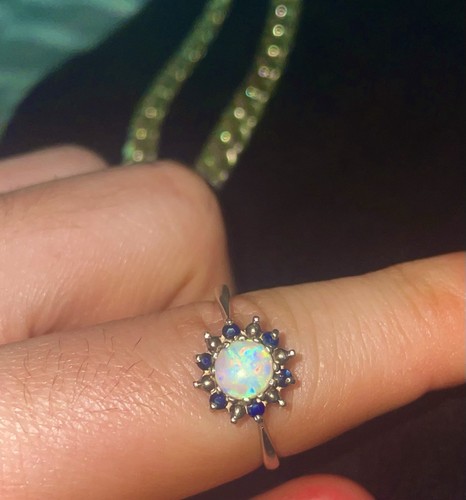 Vintage sterling silver opal - sterling,