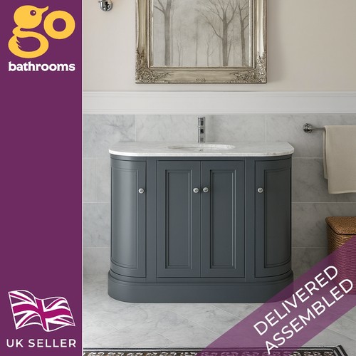 Traditional grey 1200mm vanity - traditional,