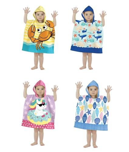 Infants hooded towel poncho - hooded,