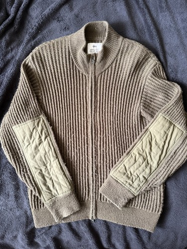 Stussy fw25 military patch zip - stussy,