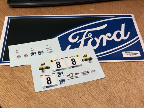 Decals only ford escort - 1/18,