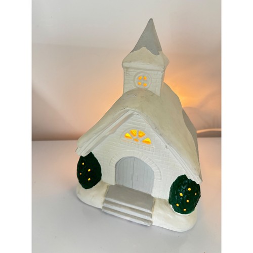 Vintage ceramic snow covered - ceramic,