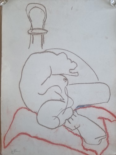 Reclining nude original - reclining,