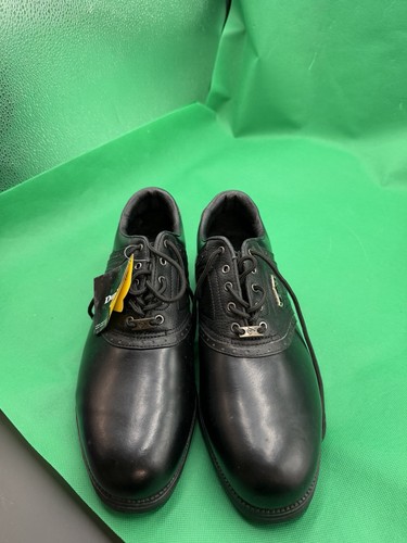 Black leather dunlop - black, golf