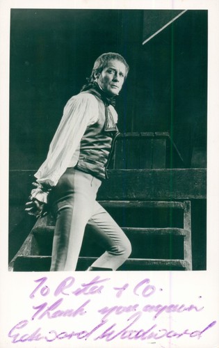 Edward woodward signed - woodward,