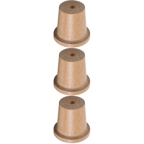 Beige wood lamp - lamp, finials