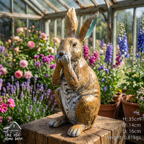 Cute giggling hare rabbit - hare,