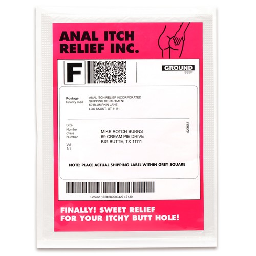 Anal itch relief joke gift - anal,