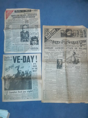 Ww2 newspaper reprints - ww2, daily