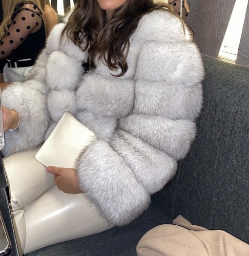 White real fox - white, fur