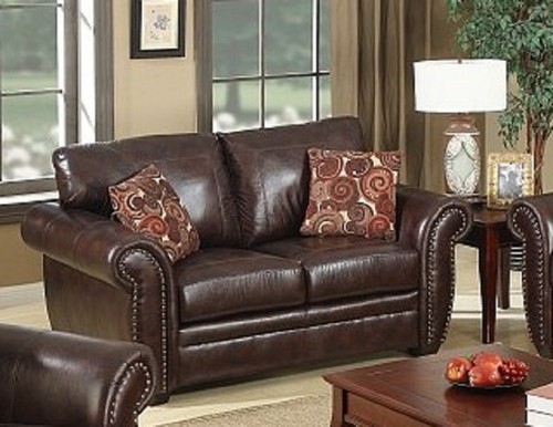 Brown leather traditional - leather, 2