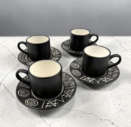 Coffee cups scraffito by - scraffito,