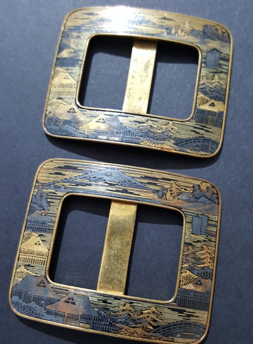 Buckles antique japanese - buckles,