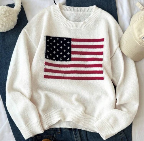 Shein american flag jumper - american,