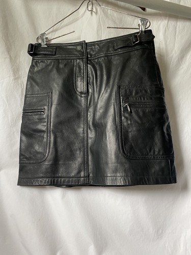Vintage inc leather miniskirt - vintage,