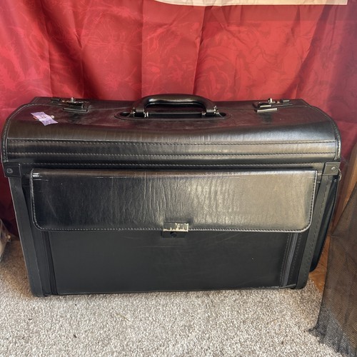 Pilots case black faux - case, in